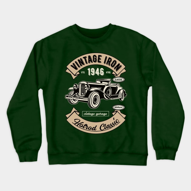 Vintage Deluxe Car Crewneck Sweatshirt by VintageHeroes